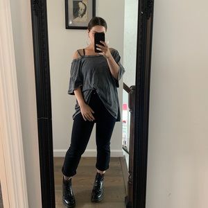 Free people / we the free long distressed top. L